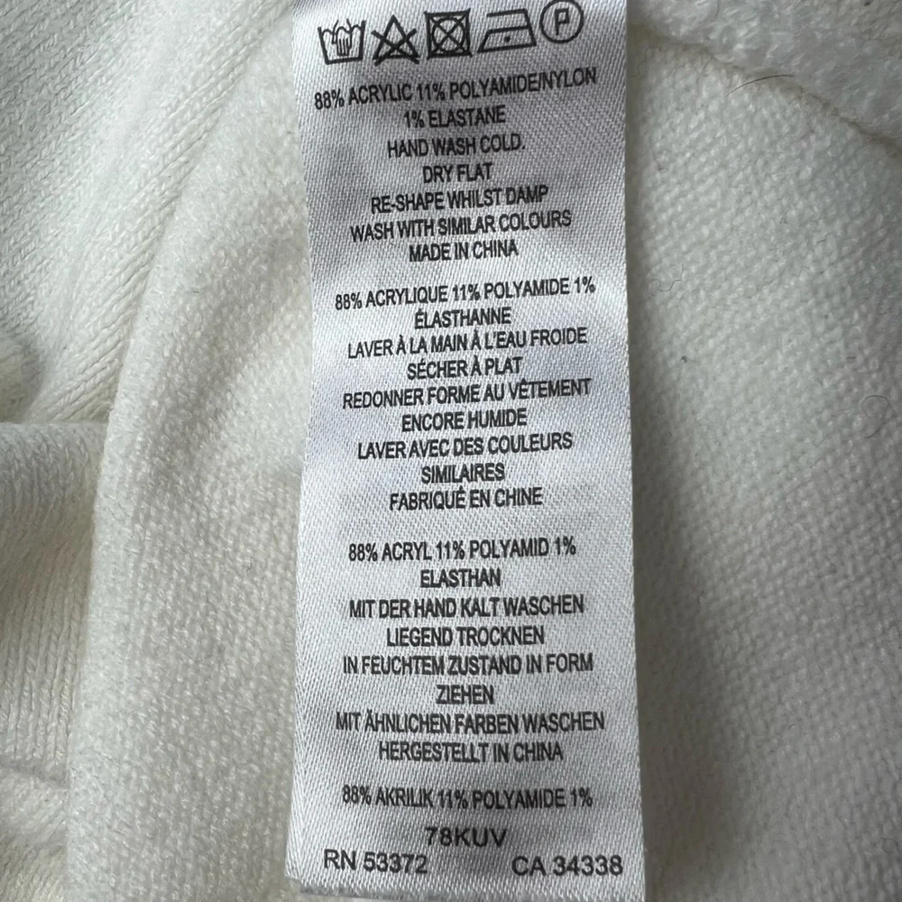 French Connection Off-White Exposed Seam Knit Jewel Neck Tunic Sweater - Size 1X